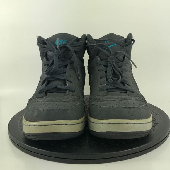 Nike Air Prestige 3 Gray/Blue Athletic High Top Shoes 407036-040 Men's Size 10 - Picture 2 of 12